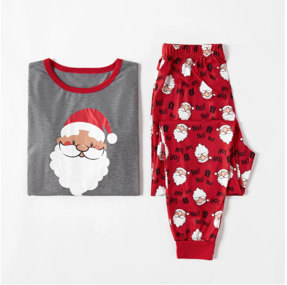 Jeu de pyjama à manches longues imprimé de Noël