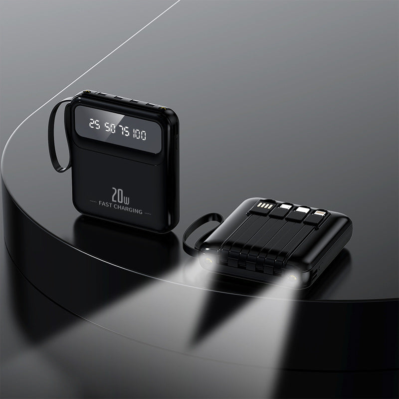 Mini avec câble Power Bank 20000 MA Portable