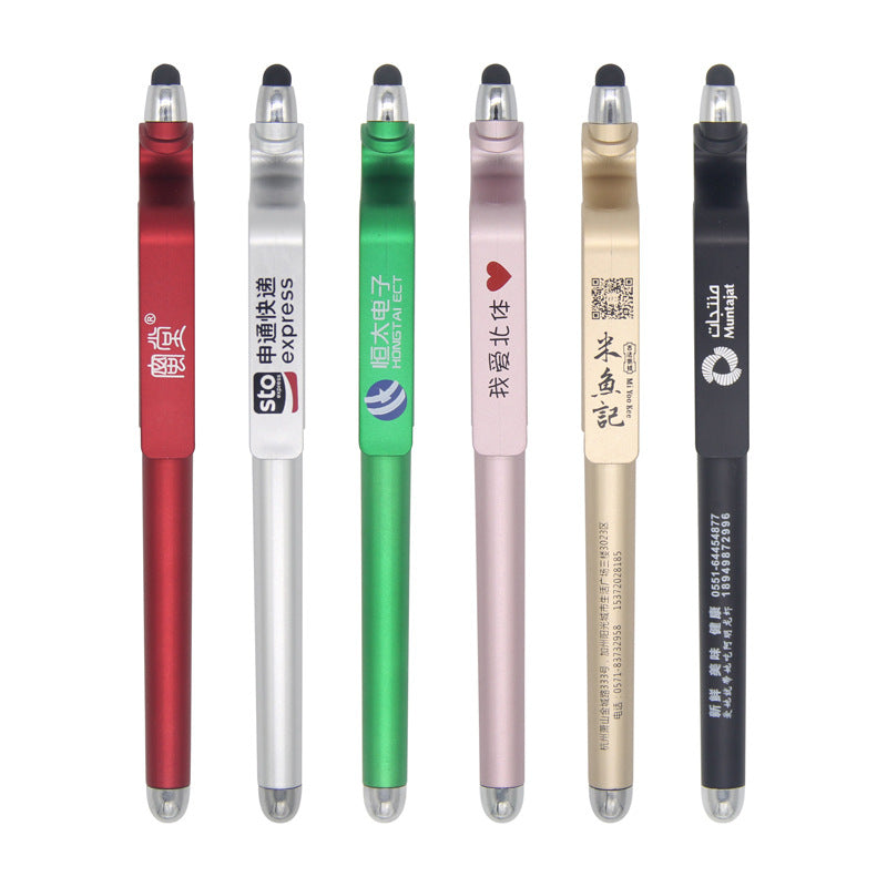 Stylo d'écran tactile pour support de téléphone mobile multifonction