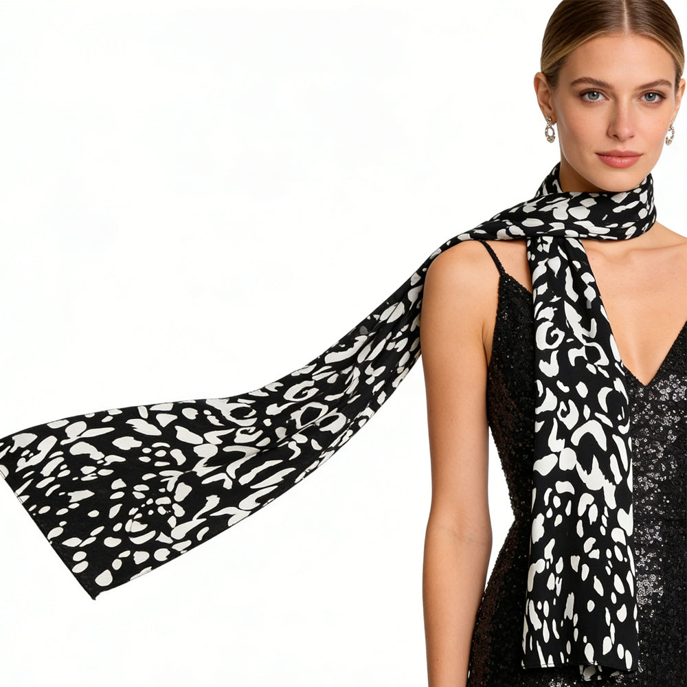 2pcs Abstract Long Scarf