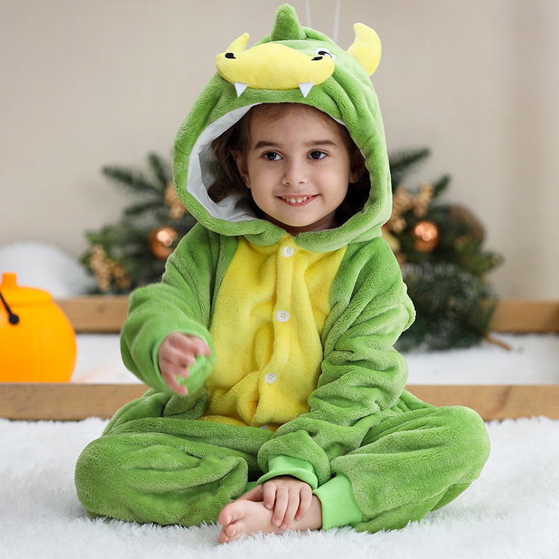 Cartoon animal onesies pour les enfants plus âgés costumes de performance Halloween