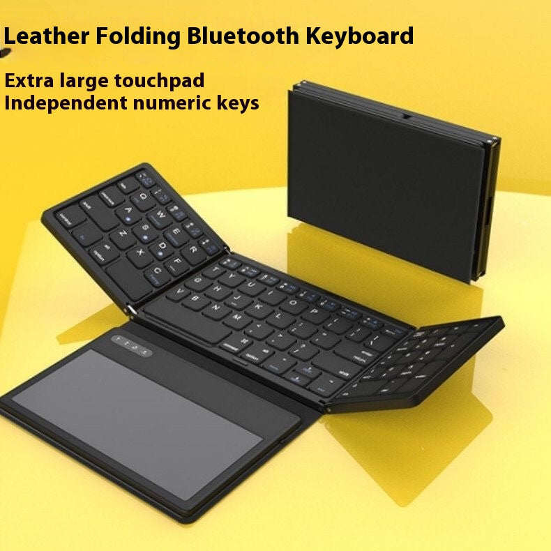 B055 Business Leather Large Touch Version Bluetooth pliant clavier