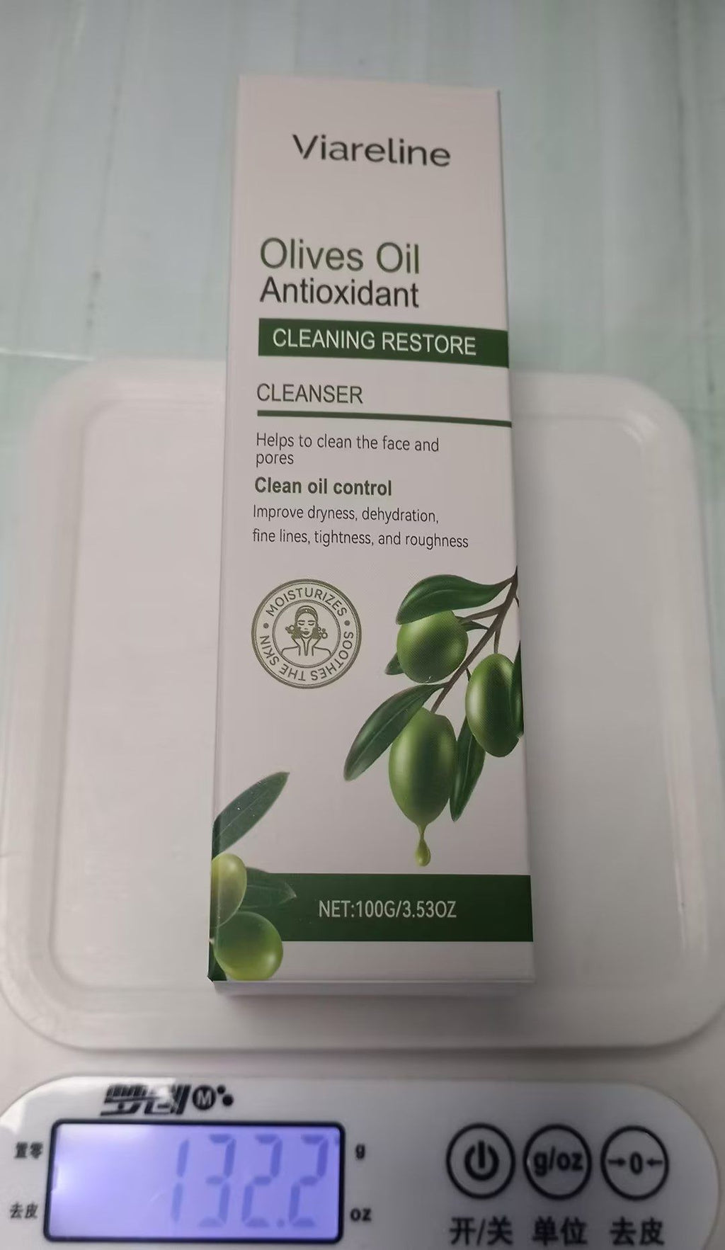 VIARELINE Nettoyeur du visage à l'huile d'olive