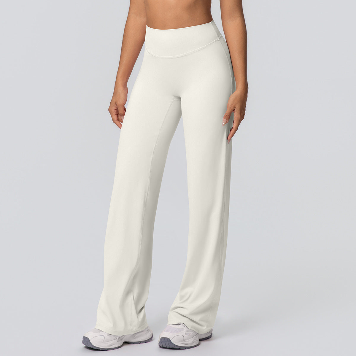 Pantalon de yoga en couleur solide, taille haute C'est un coup de pied