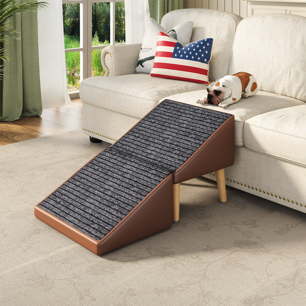 3-en-1 Dog Ramp 18.89"×17.91"×20.08" avec stockage – Étables pour chiens âgés et blessés &