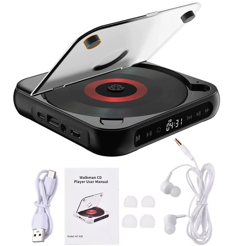 Lecteur CD rechargeable avec lecteur Cd personnel portable Bluetooth pour voiture