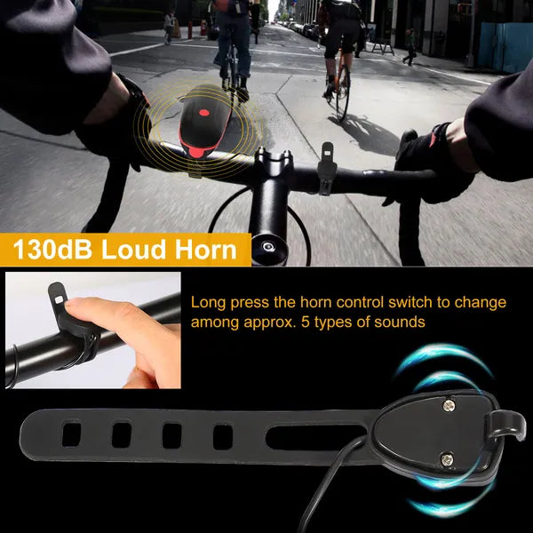 10000lm phare de vélo USB rechargeable LED vélo avant lumière de queue arrière