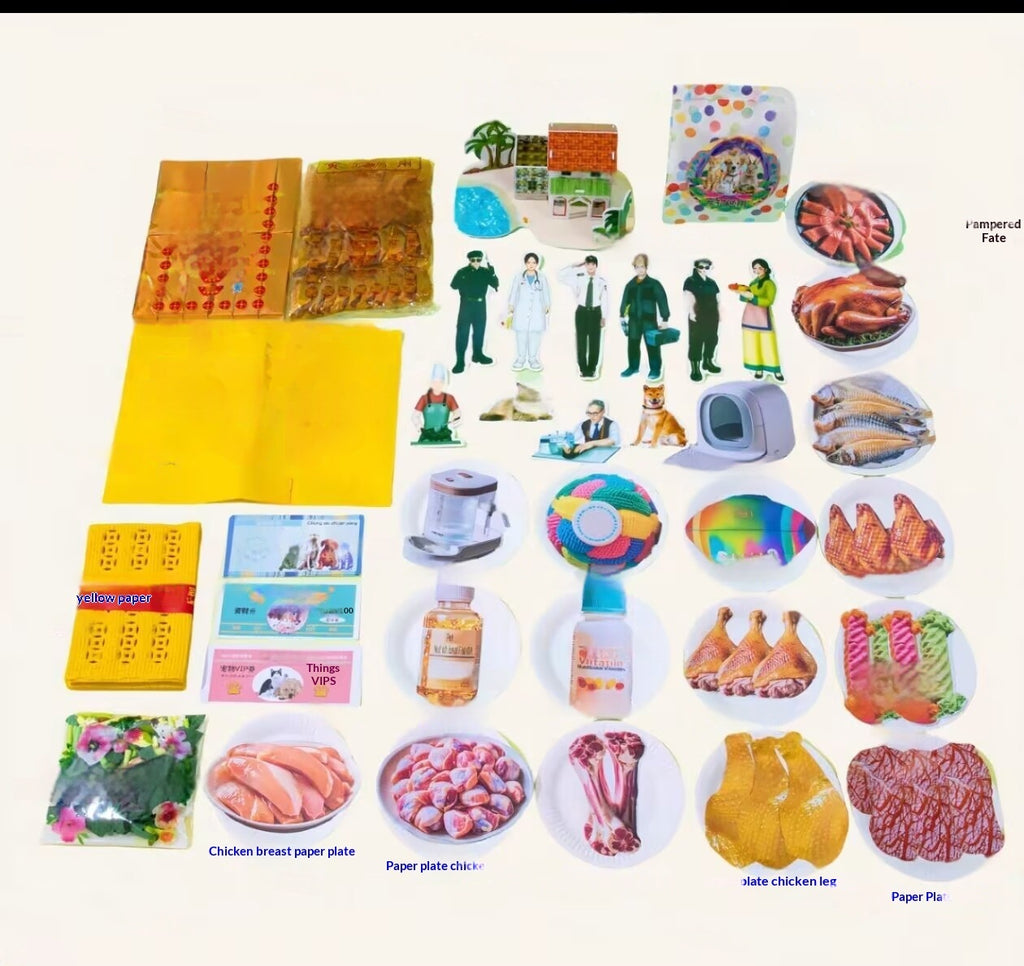 Offres de papier de rite funéraire et ancestral pour animaux de compagnie