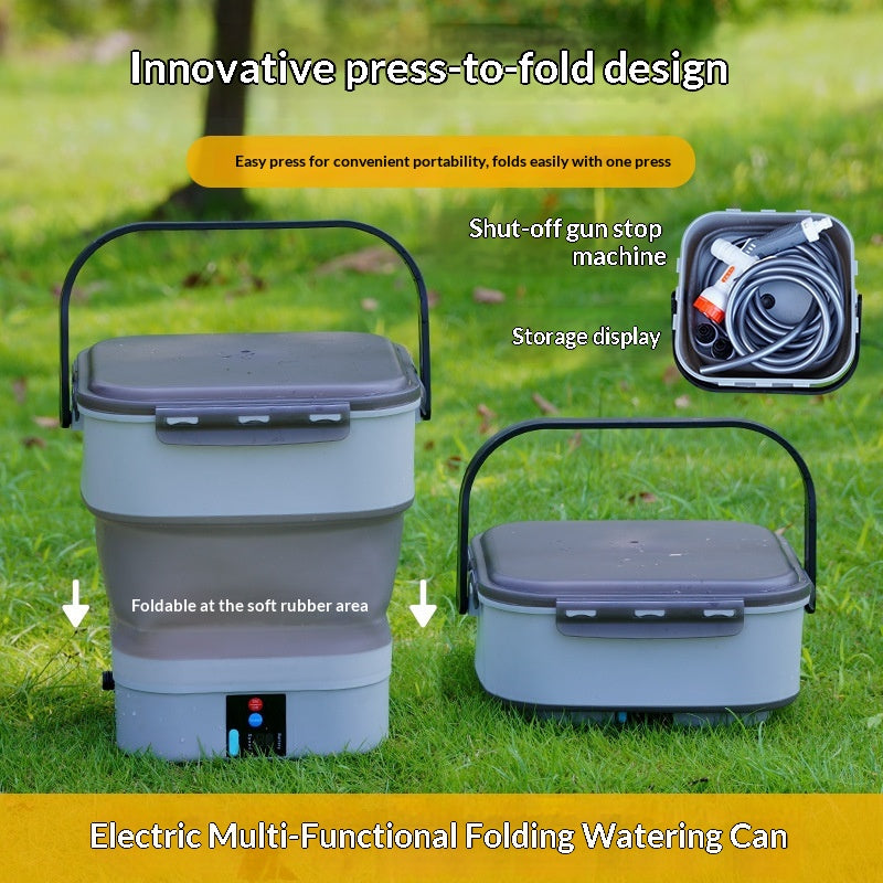 Jardinage Abreuvoir Douche extérieure pour animaux de compagnie Dispositif de chasse électrique pliable