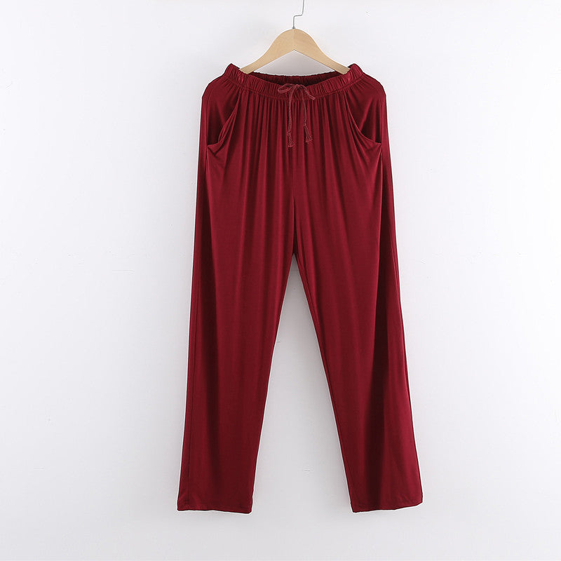 Pantalon long homme Modal Pyjama Pantoufle Pyjama Loungewear Loose Casual