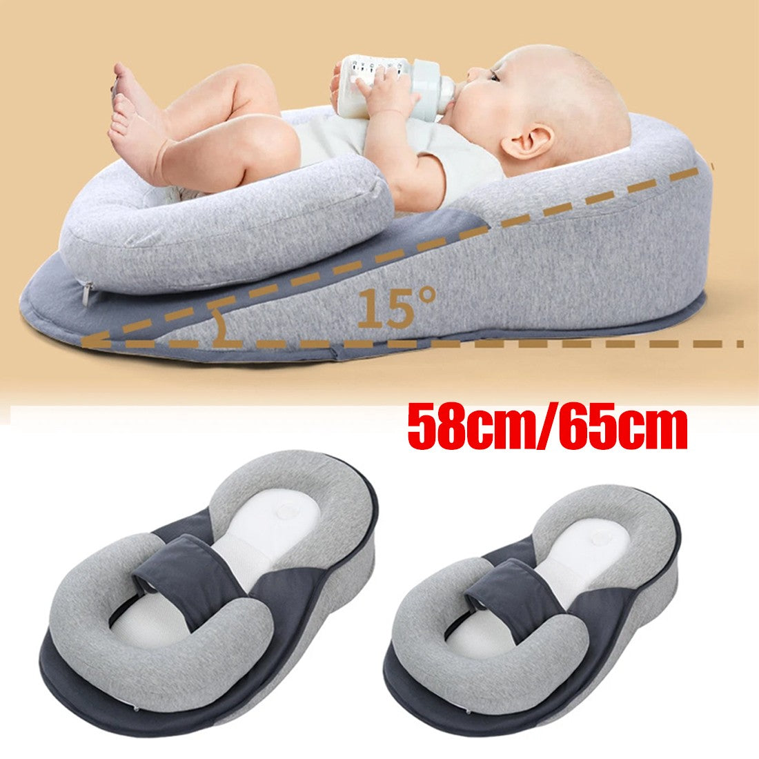 Reflux acide lit bébé avec sangle