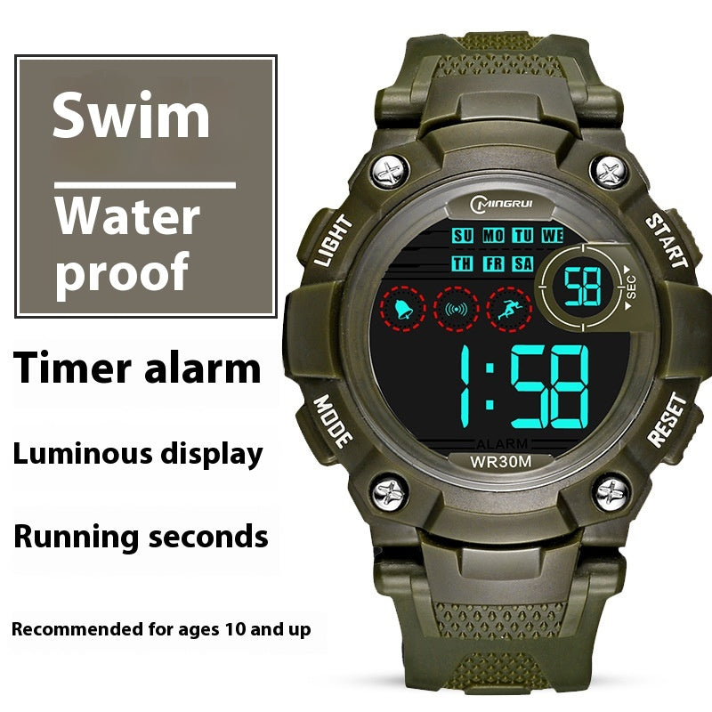 Waterproof Anti-fall Multifonctionnel Sports Student Electronic Watch