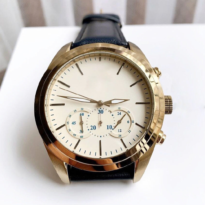 Montre Quartz d'affaires multifonctionnelle avec un grand cadran et polyvalent pour n'importe quel occasi