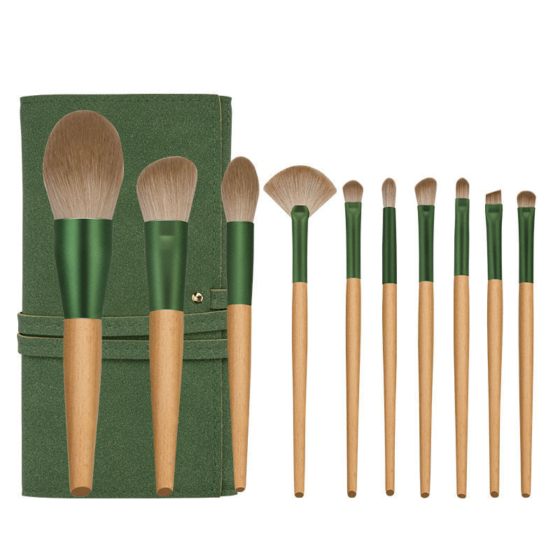 Set de brosses cosmétiques Rose verte-Brush Sac