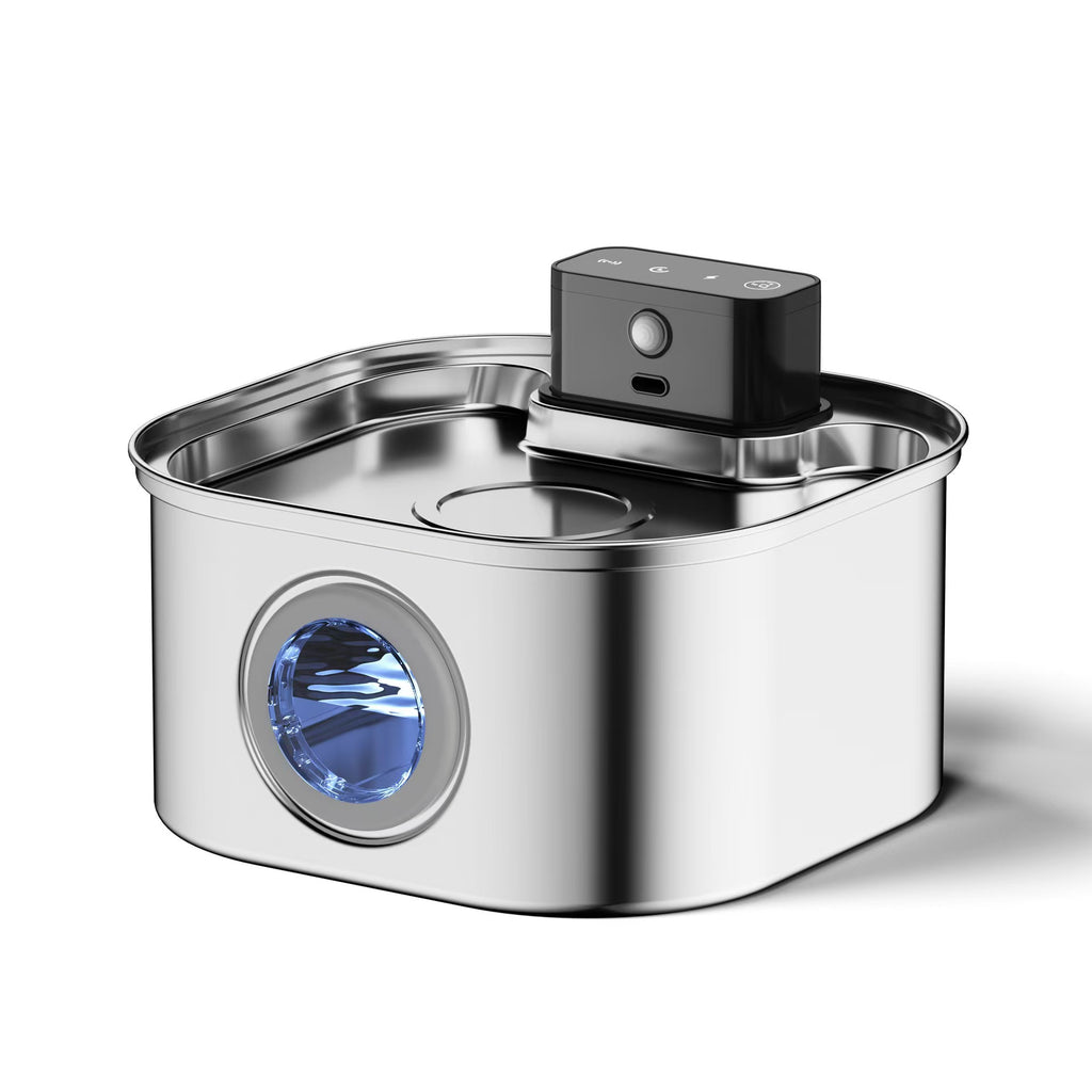 Robinet d'eau de chat en acier inoxydable Distributeur automatique d'eau circulante