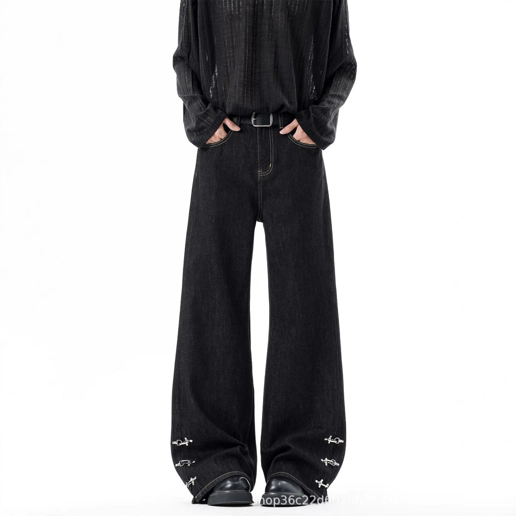 Pantalons de denim cru vintage de style américain haut de gamme