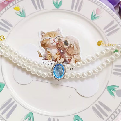 Cat Pet Bijoux eau pendentif collier de lapin