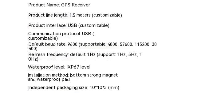 Optimisation du réseau du module récepteur USBGPS étanche pour les mesures de conservation de l'eau