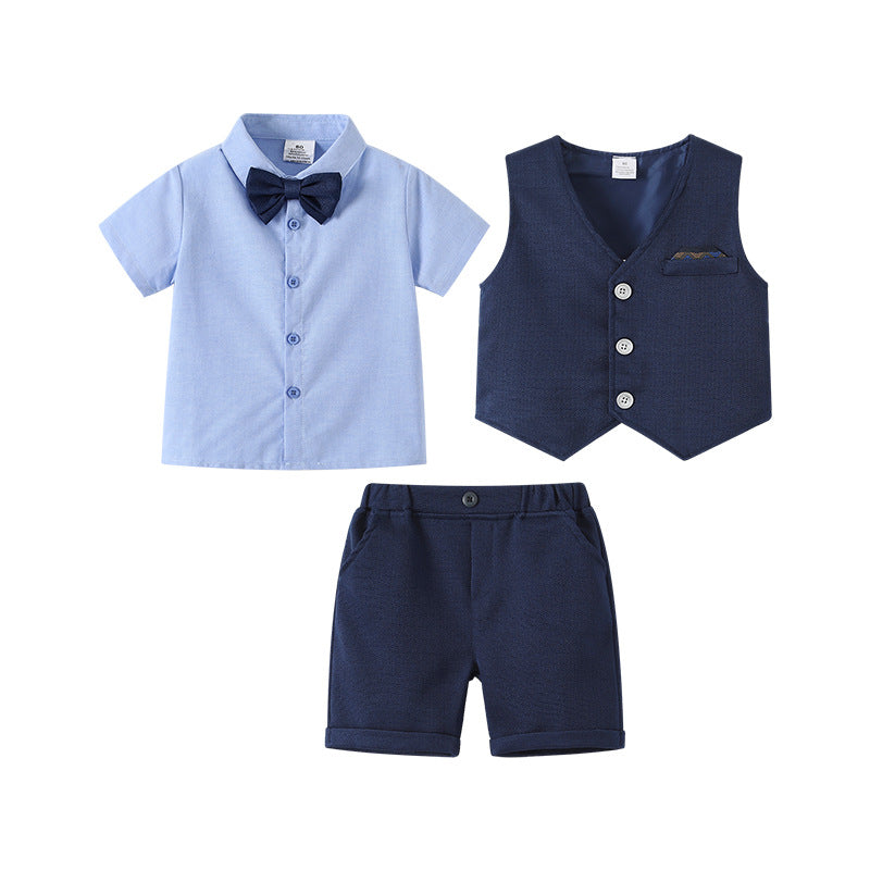 Summer Thin Short-Sleeved Outfit for Baby Boys