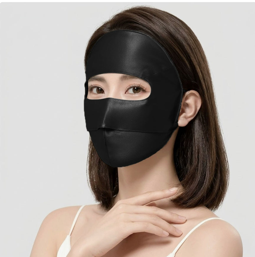 Masque visage en soie solaire pour femmes