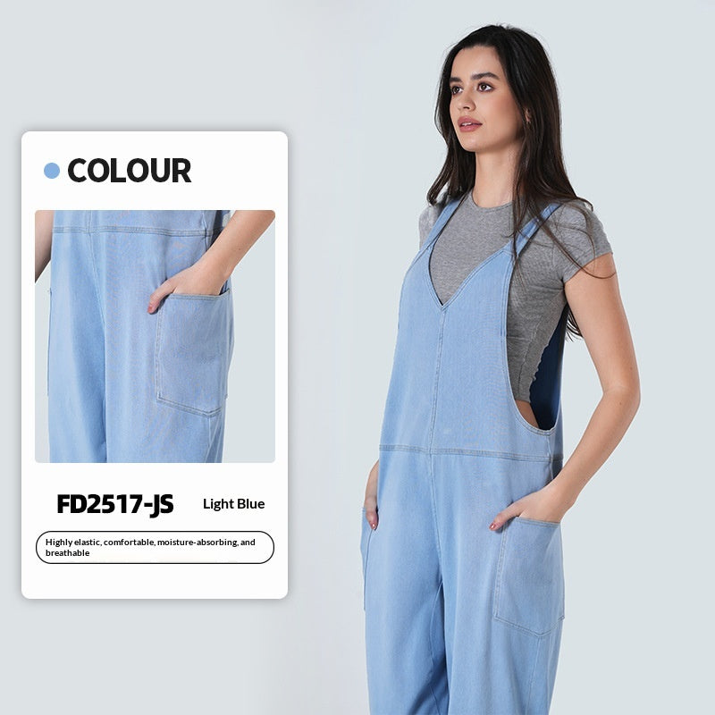 Maillot de saut en denim pour femmes