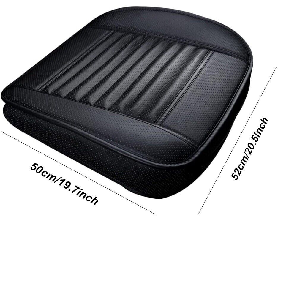 1Pcs 3D voiture couverture de siège avant tapis de coussin en cuir PU plein surround
