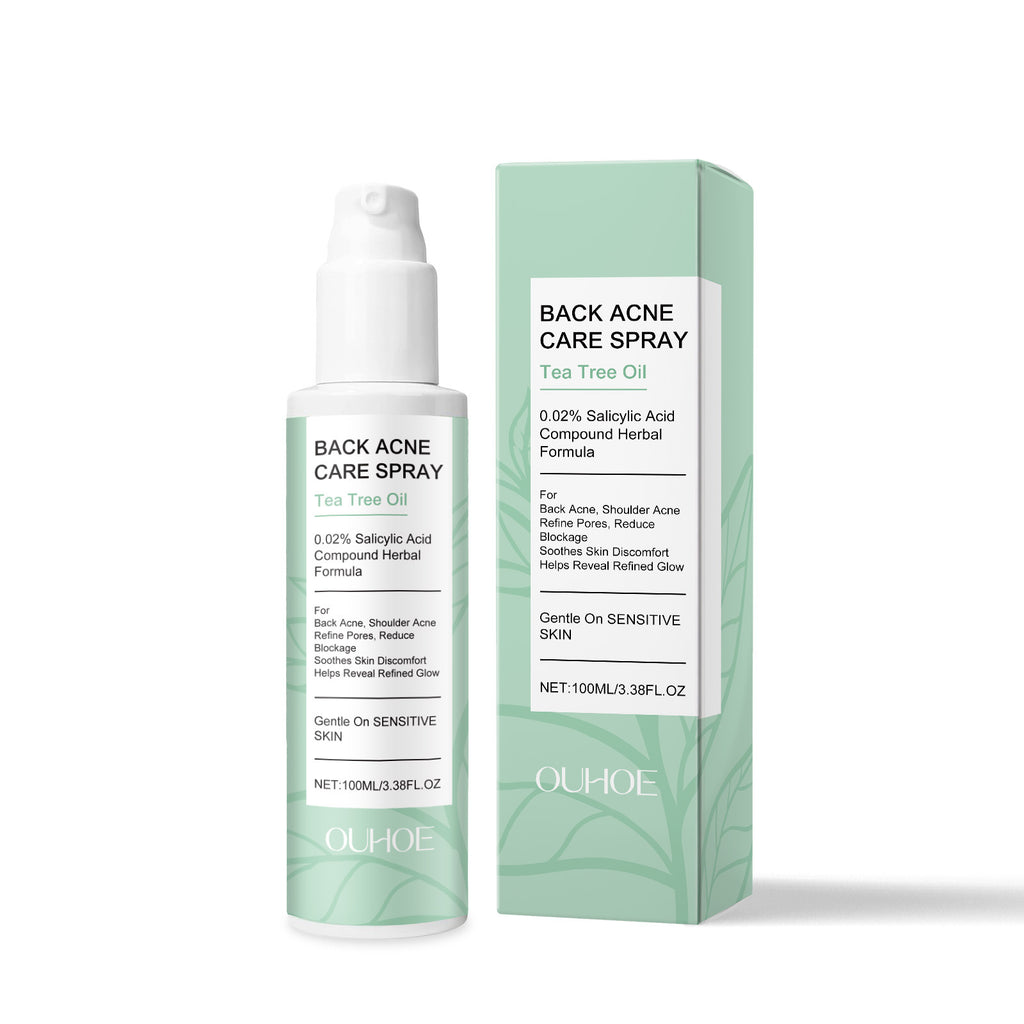 Spray hydratant doux pour le dos du corps avec des ingrédients apaisants