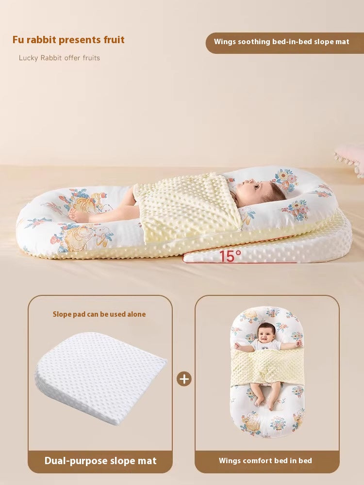 Minimally imprimé bébé apaisant et lit anti-stupéfiant