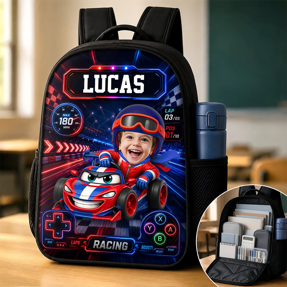 Custom Photo Kids Front Printed Backpack Personnalisé Retour à l'école Cadeaux pour enfants Cruisi