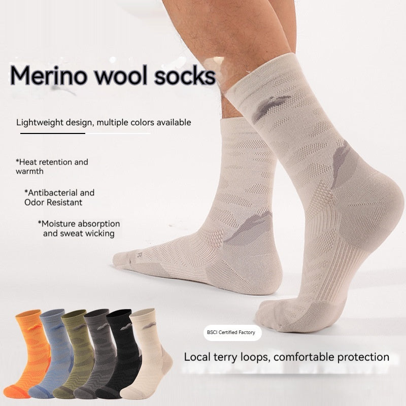 SpringSummer Chaussettes en laine mince pour hommes et femmes