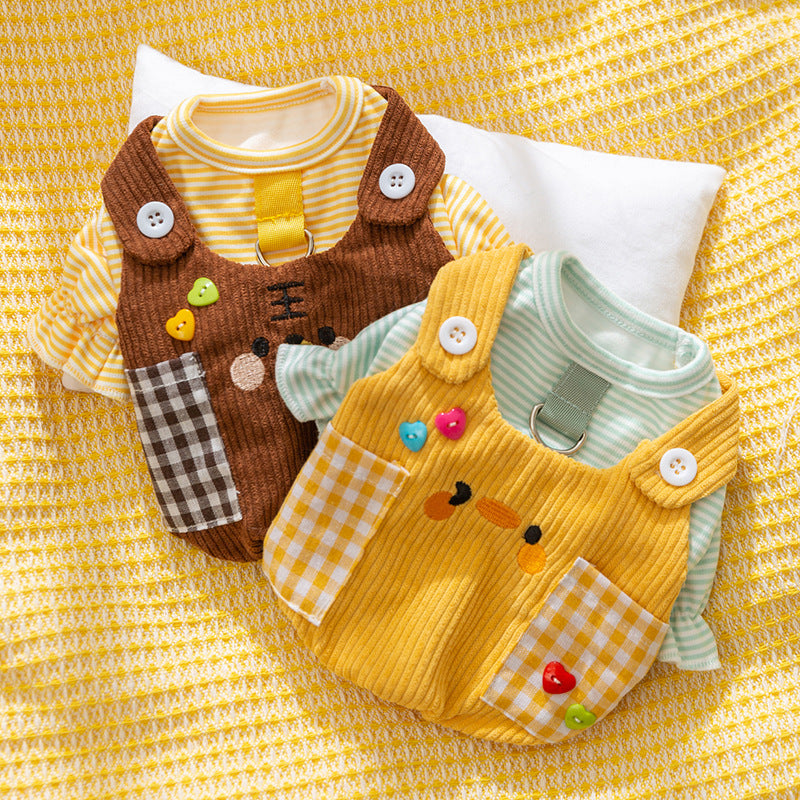 Costumes d'automne et de chien d'hiver Petit animal à deux pattes