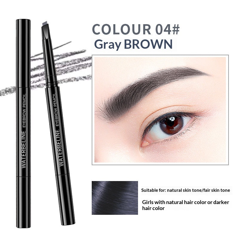 Crayon de sourcils étanche à double tête 3D multi-effets Lian
