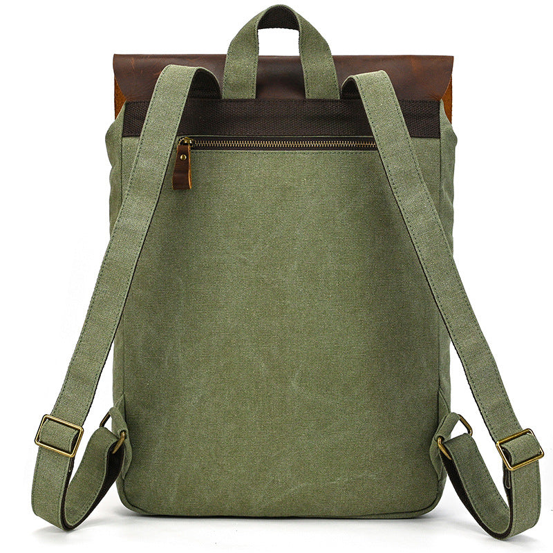 Sac à dos en cuir de grande capacité