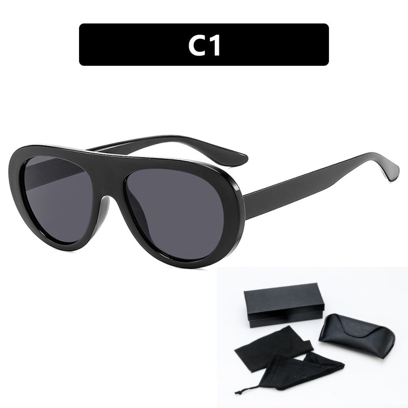 Lunettes de soleil de style grenouille pour femmes