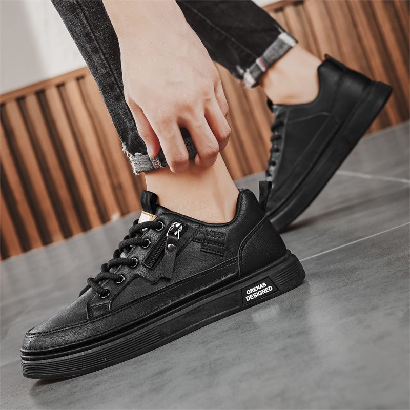 Casual Respirant Solid-colore Trendy Dentelle-up Sneakers ronde-orteil