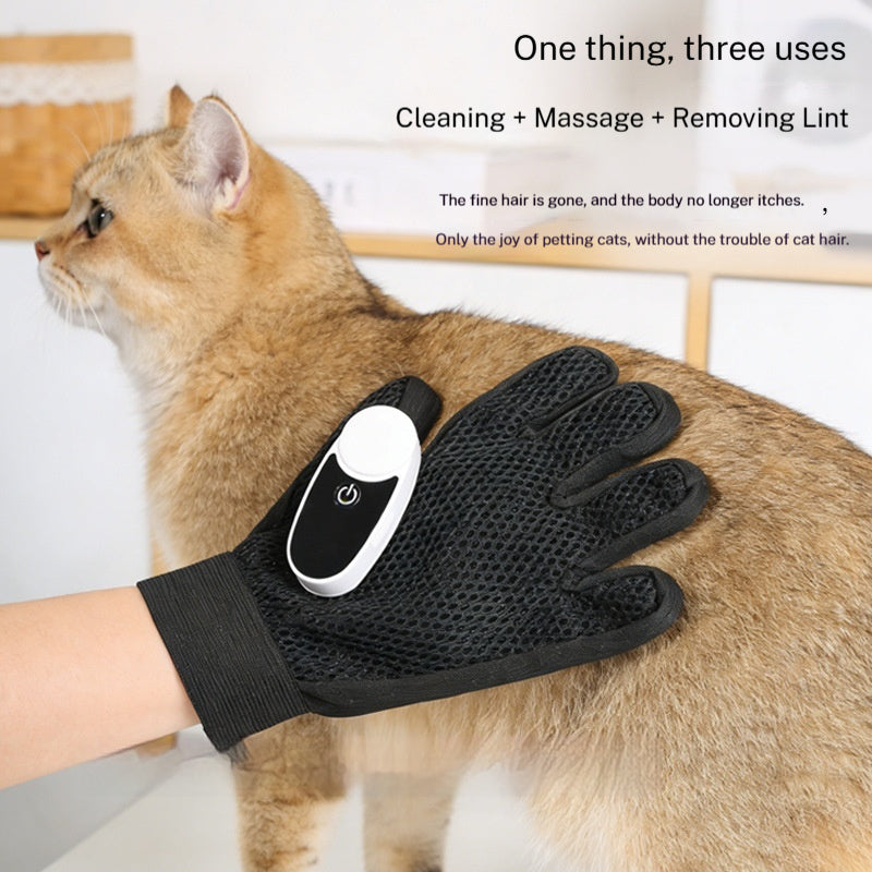 Fournitures de nettoyage pour animaux Gants de pulvérisation sans rinçage Et un pinceau déchiquetant