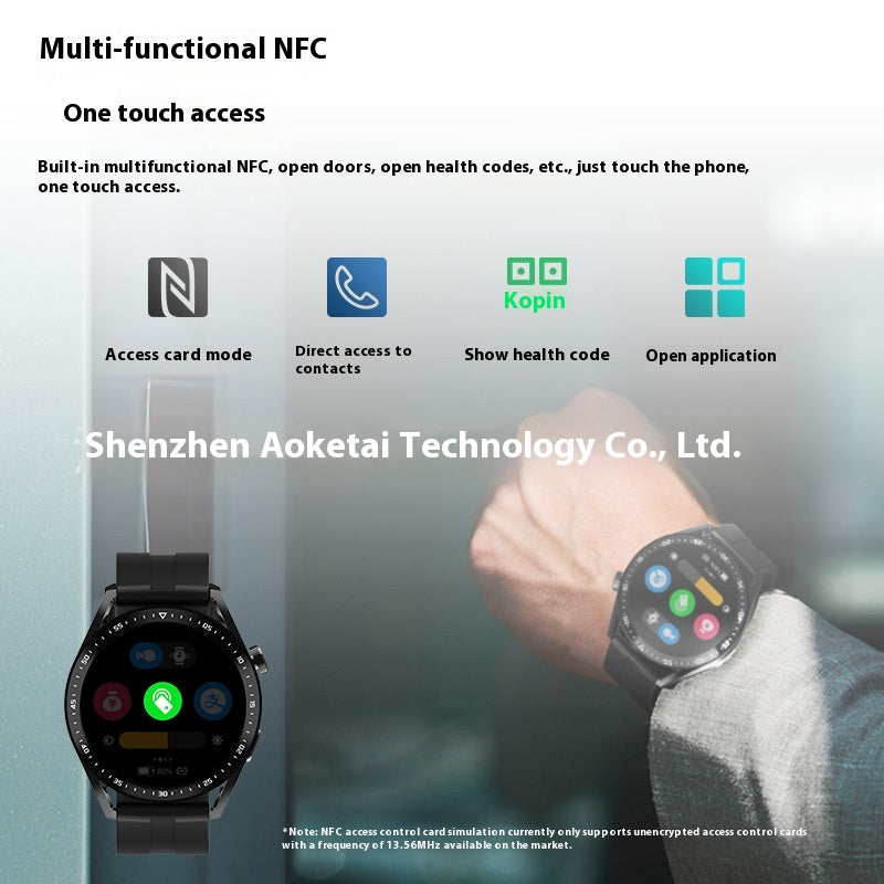 Smart Watch Chargeur sans fil Assistant de paiement de voix hors ligne peut être appelé étanche