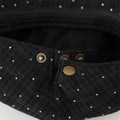 Été léger à paillettes à vérifier Pattern Cap avant avec respirant plissé courte Brim F