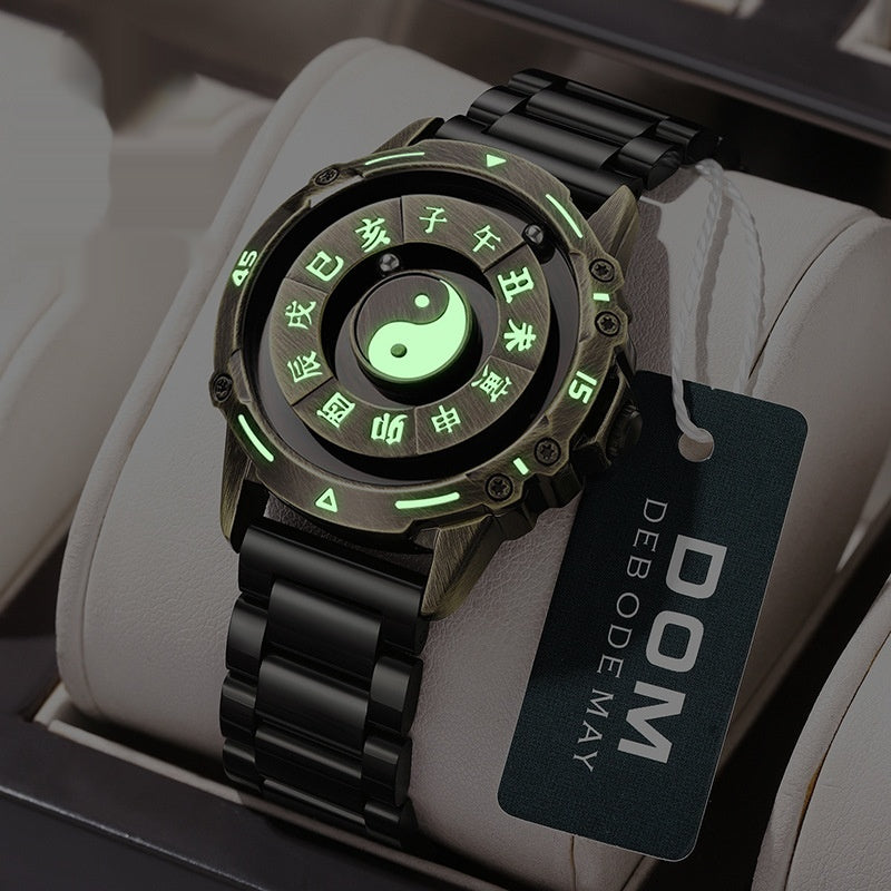 Bagua Maglev boule magnétique montre 12 heures