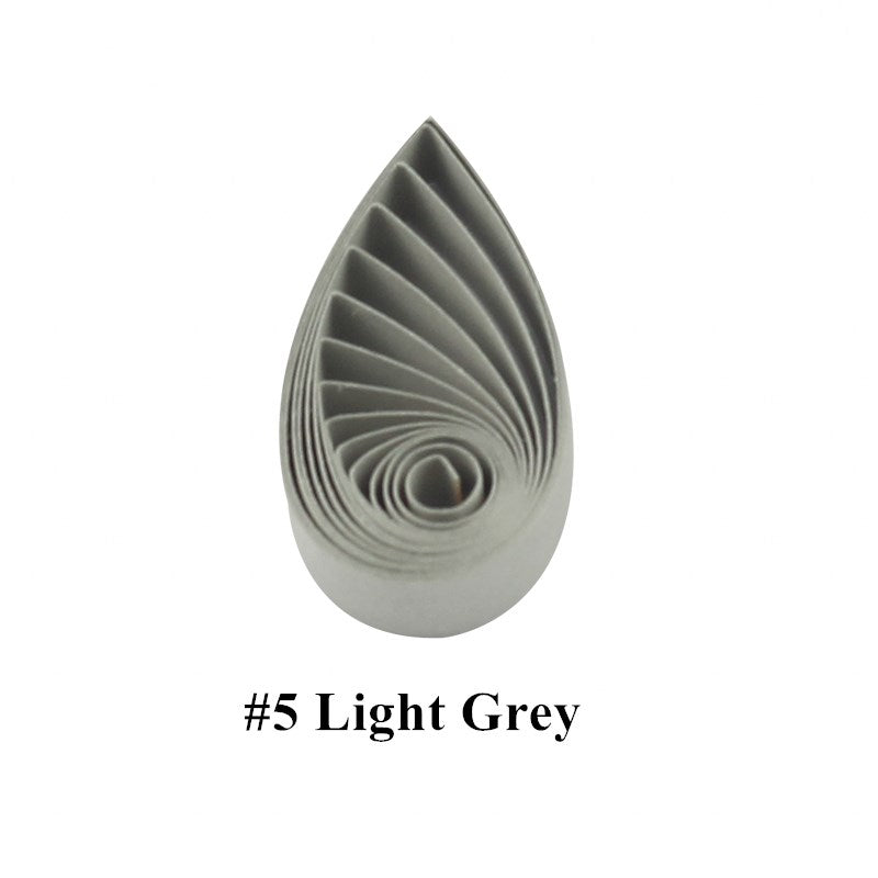 Papier blanchi Monochrome Rolled Origami Strip Art Couleur pure