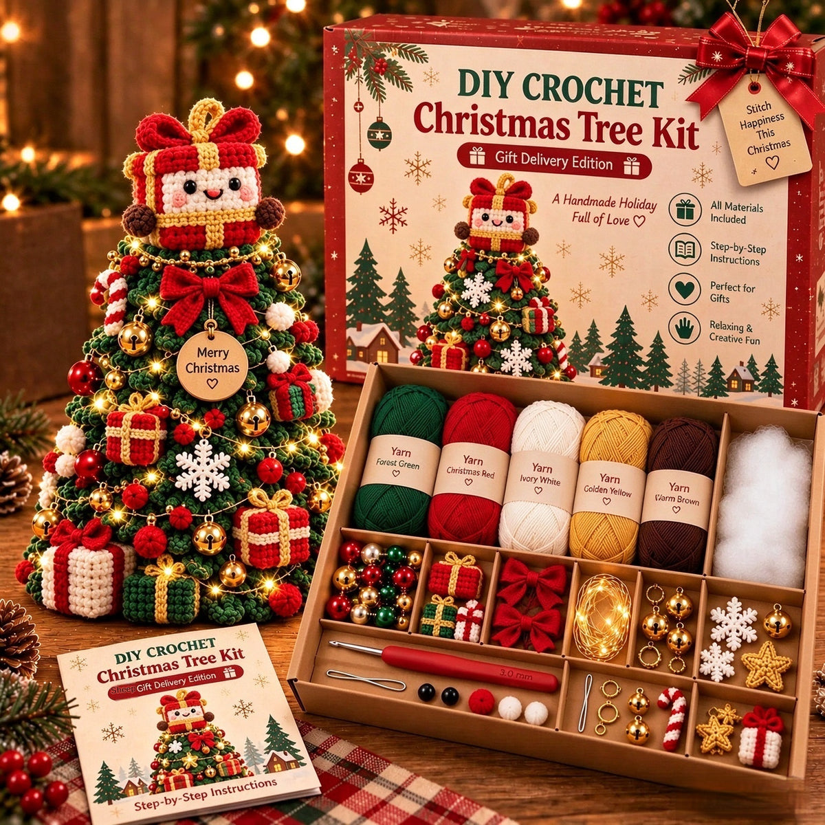 European and American Flying Christmas bricolage Crochet Kit