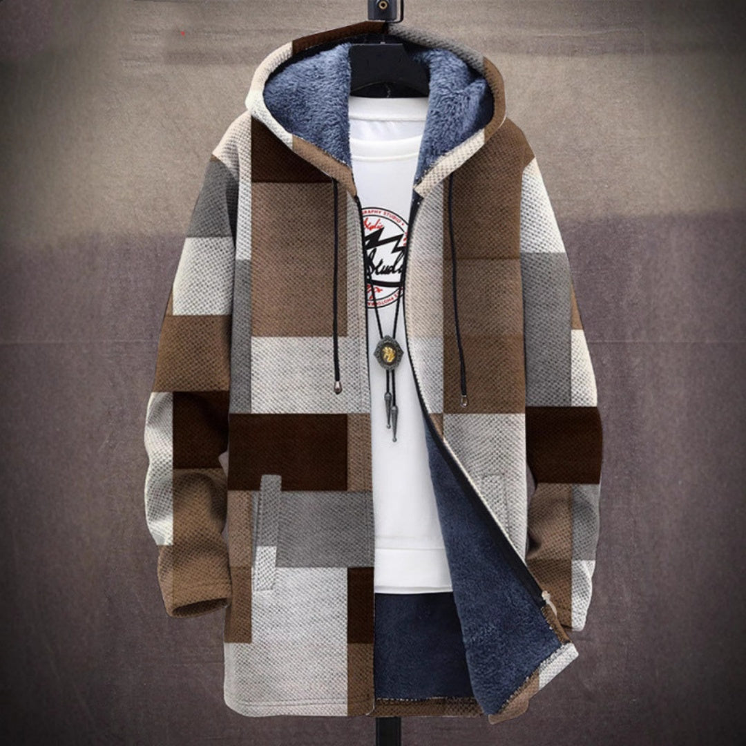 Manteau à capuche casual d'hiver élégant pour hommes