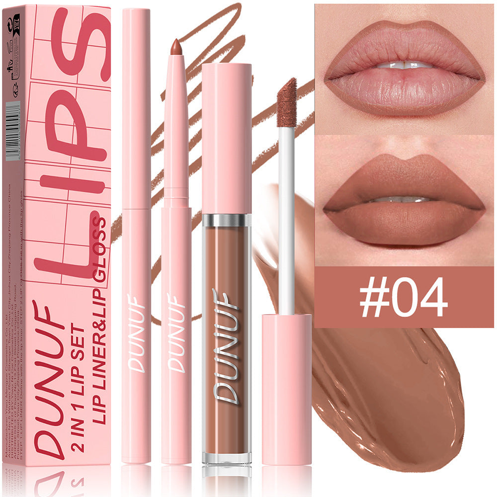 Velvet Matte Lip Glaze Couleur longue durée très pigmentée pour un look nu naturel
