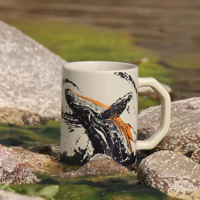 Creative Illustration personnalisée Mug Trendy Office Cup en céramique