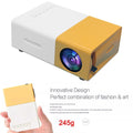 Wired Portable Projector for Mobile Phone with Retractable Stand LED Mini Home Video Equipment