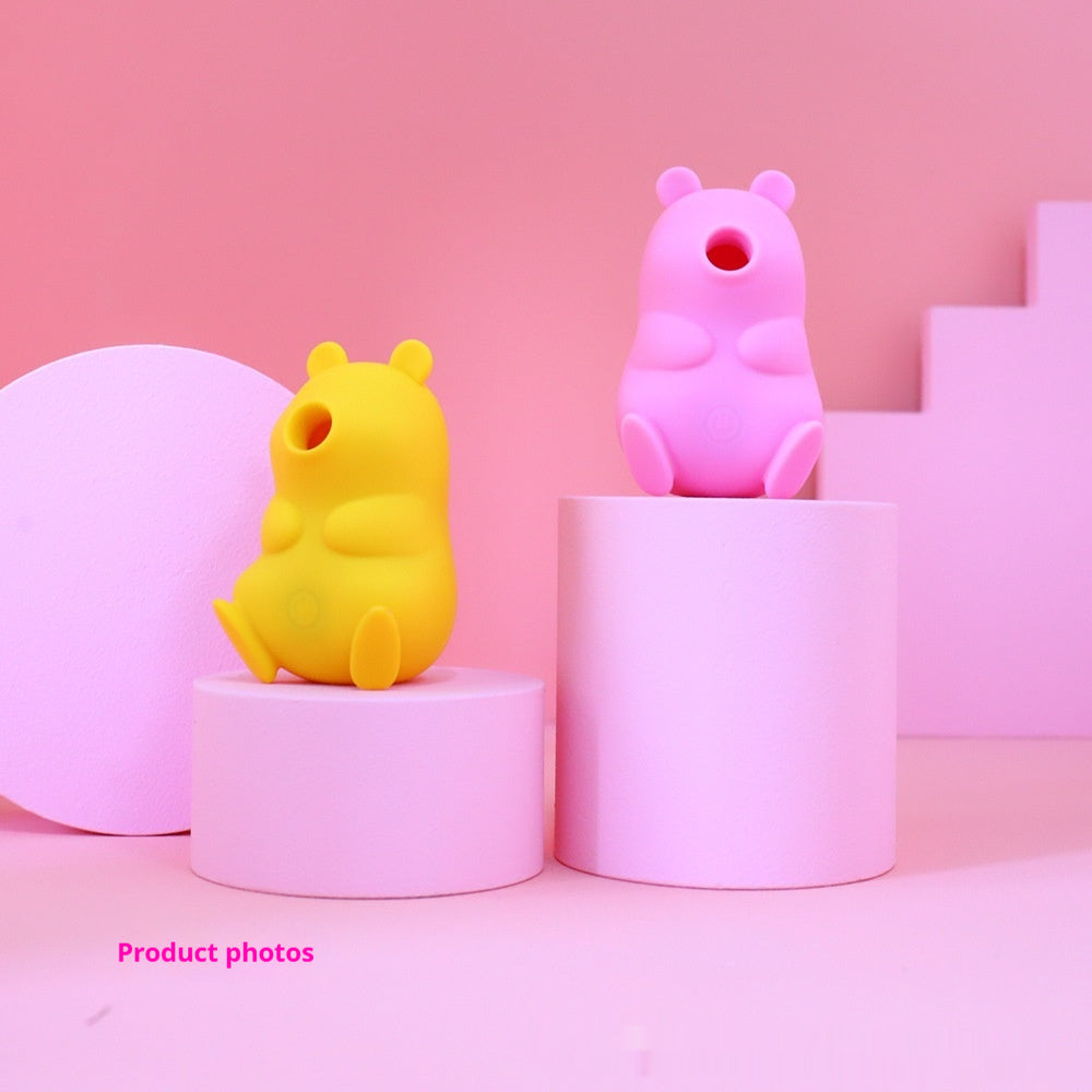 Jouet mignon ours dispositif de massage sucant