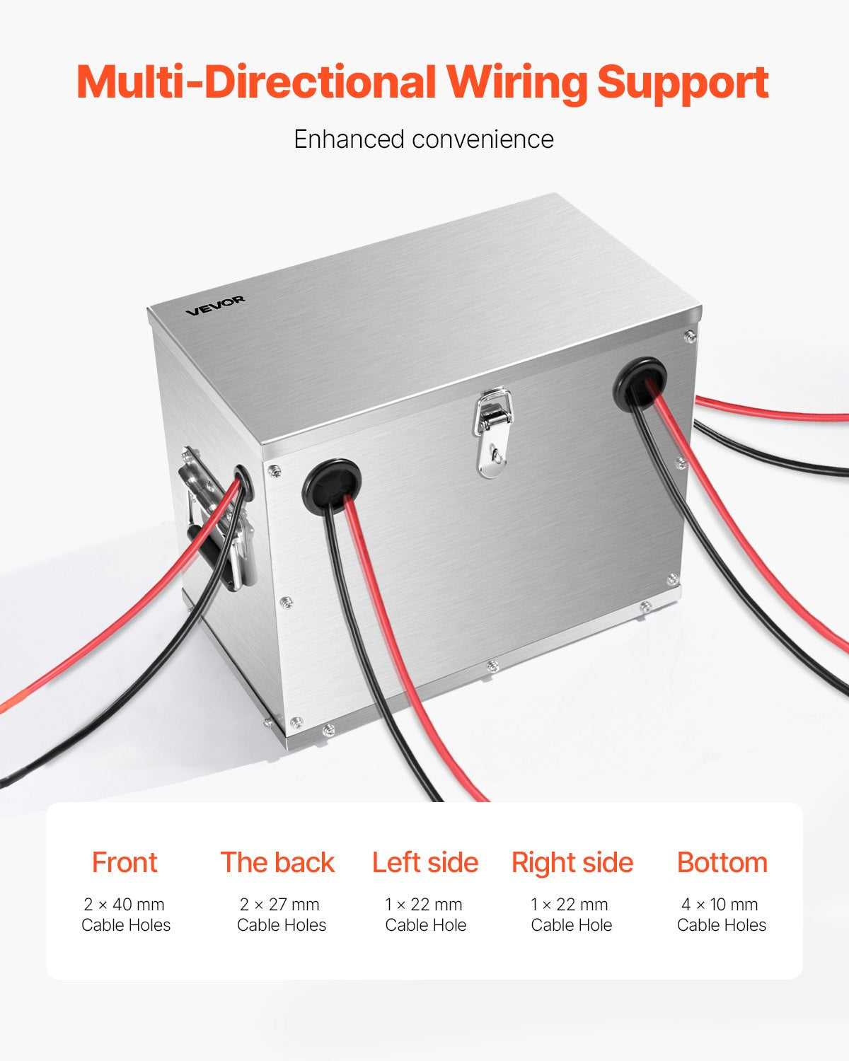 Stainless Steel Shell Group 24/31 Battery Box for Cars and Trolling Motors