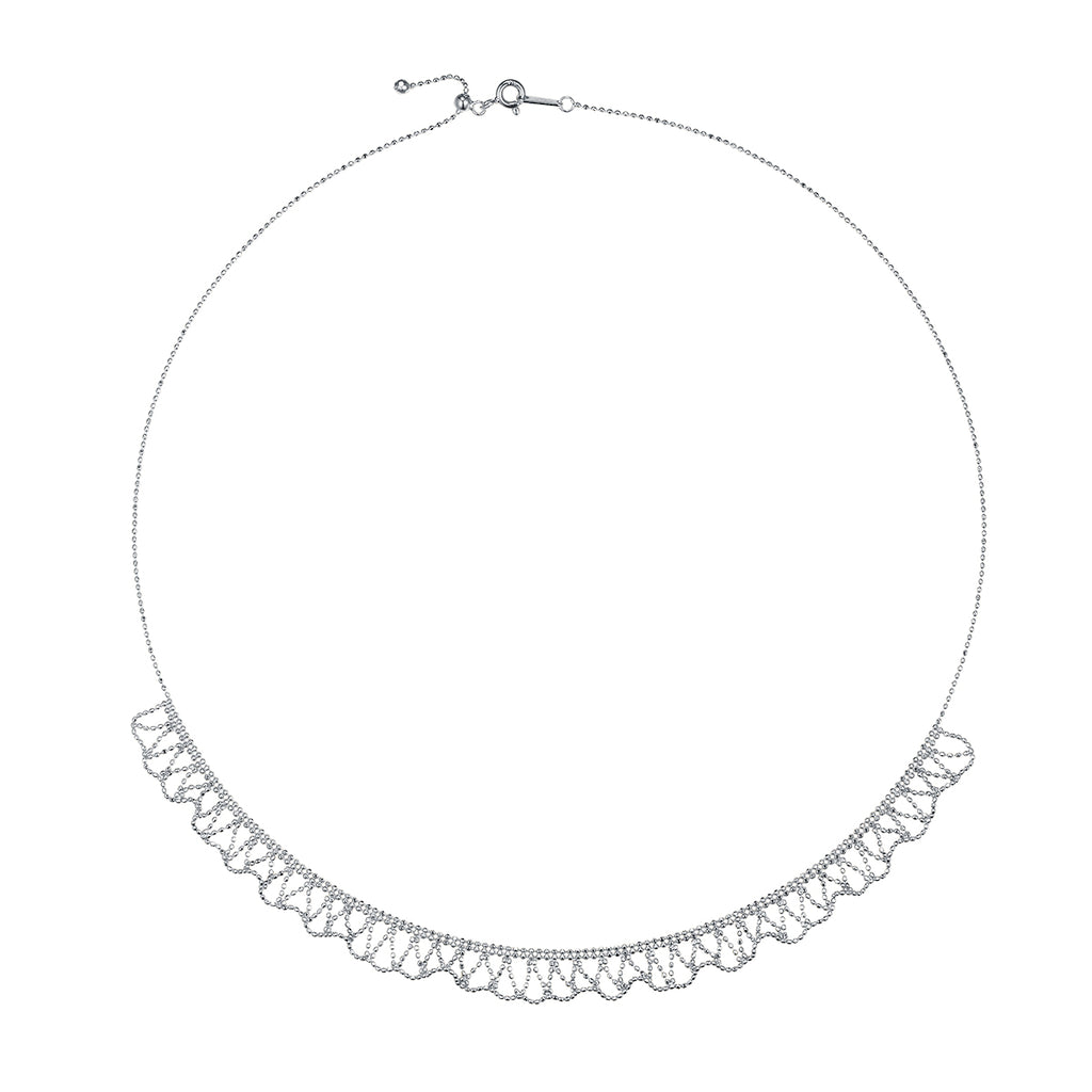 S925 Collier en scallop d'argent sterling 45cm réglable 3,6g léger 9mm large 3 couleurs P