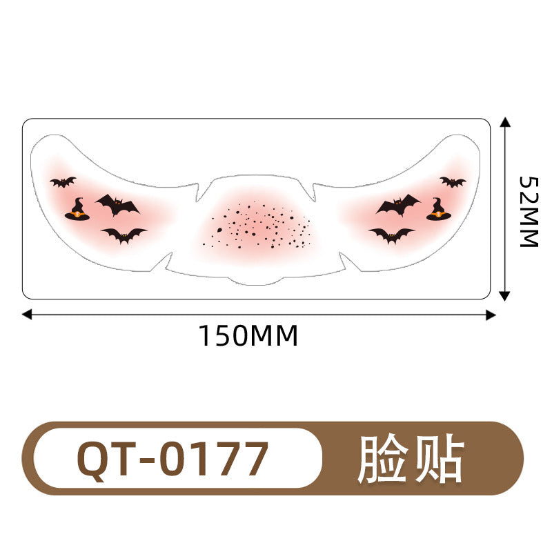 Stickers Tatouage Face Halloween - Faux Feckles Imperméables Tatouages Temporaires Pour Femmes & Moi