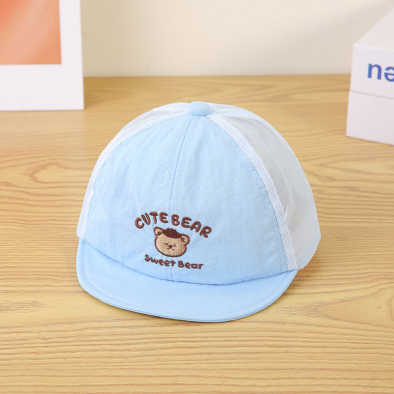 Motif de dessin animé pour enfants Lettre brodée Tissu net respirant et cool Fas